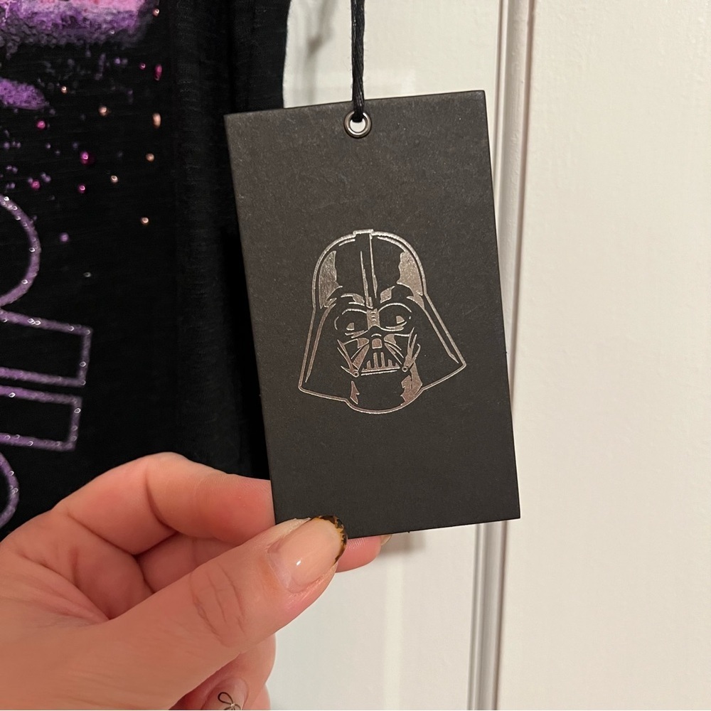 #177 ROCK & REPUBLIC X STAR WARS RHINESTONE STONE BATTLE TUNIC TOP TEE LARGE NWT - Picture 4 of 4